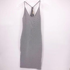 New Silence & Noise Racerback Mini-check Dress Small Black White Urban Outfitter